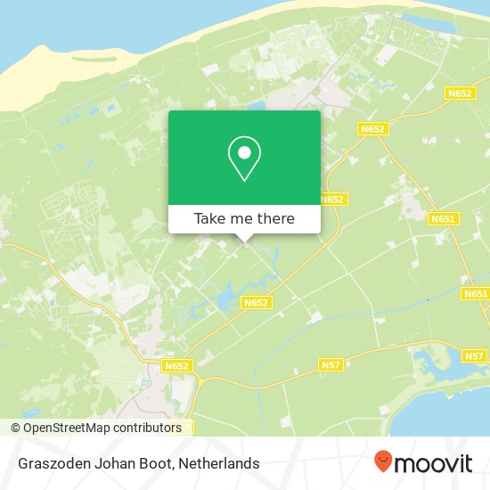 Graszoden Johan Boot, Oostweg 3 map