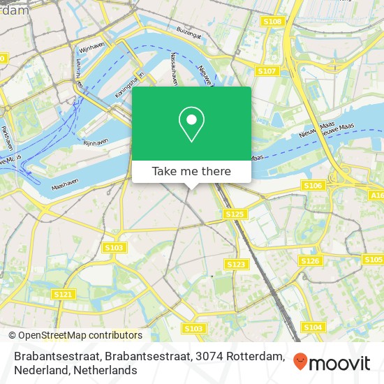 Brabantsestraat, Brabantsestraat, 3074 Rotterdam, Nederland map