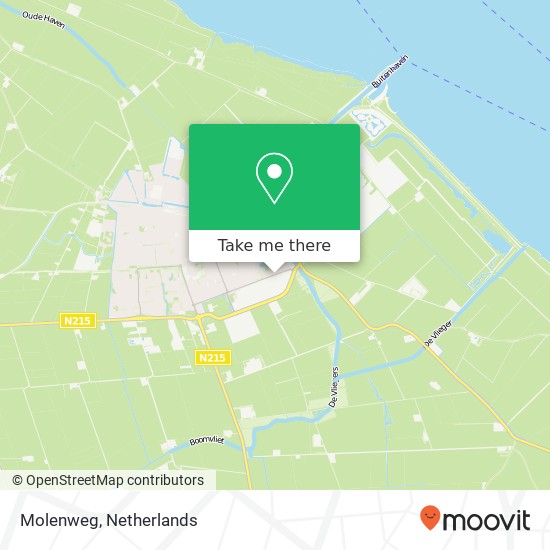 Molenweg, Molenweg, 3241 Middelharnis, Nederland map