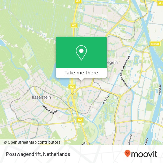 Postwagendrift, Postwagendrift, 3436 Nieuwegein, Nederland Karte