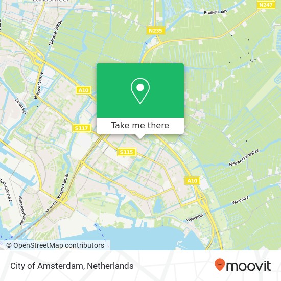 City of Amsterdam map