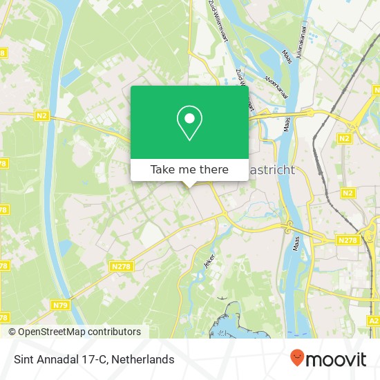 Sint Annadal 17-C, Sint Annadal 17-C, 6214 PB Maastricht, Nederland map