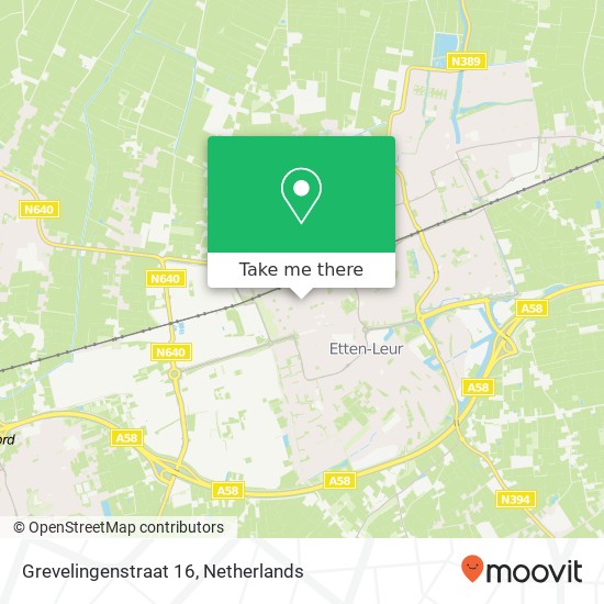 Grevelingenstraat 16, 4875 BA Etten-Leur map