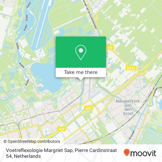 Voetreflexologie Margriet Sap, Pierre Cardinstraat 54 map