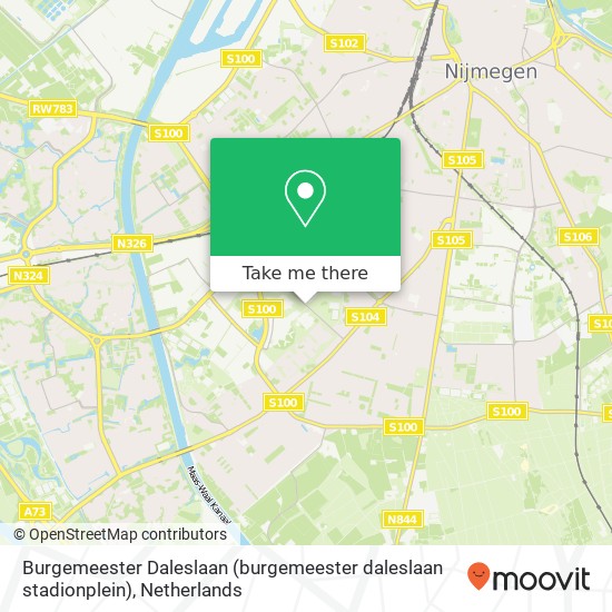 Burgemeester Daleslaan (burgemeester daleslaan stadionplein), 6532 Nijmegen map