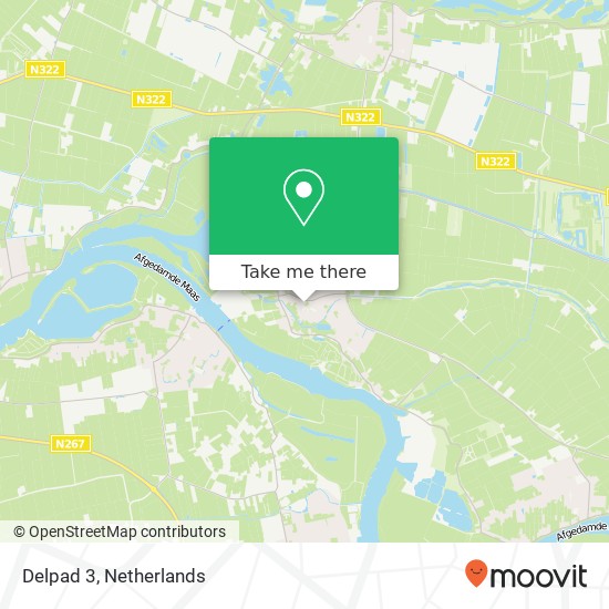 Delpad 3, 5308 KG Aalst map