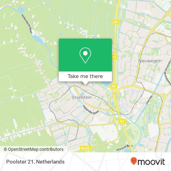 Poolster 21, 3402 HC IJsselstein map