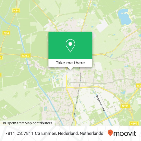 7811 CS, 7811 CS Emmen, Nederland map