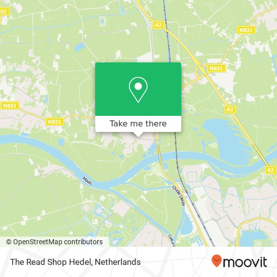 The Read Shop Hedel map