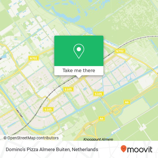 Domino's Pizza Almere Buiten, Makassarweg 209 Karte