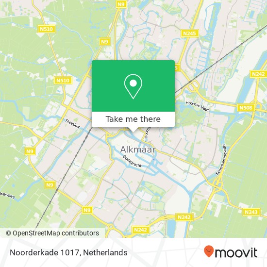 Noorderkade 1017, 1823 CJ Alkmaar map