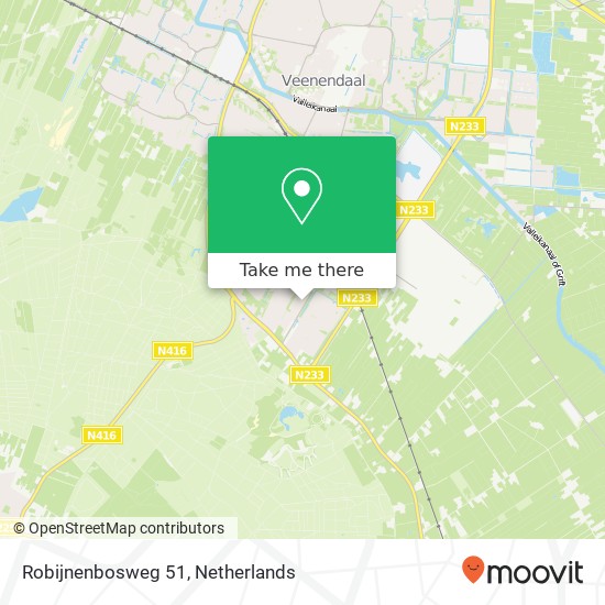 Robijnenbosweg 51, 3903 DT Veenendaal Karte