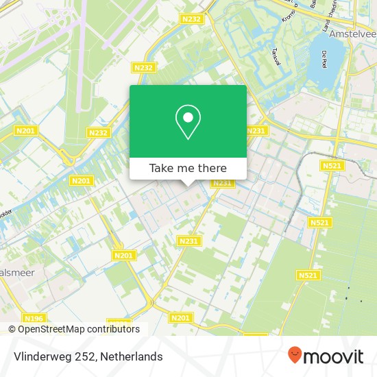 Vlinderweg 252, 1432 MX Aalsmeer Karte
