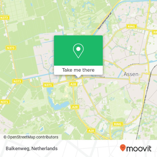 Balkenweg, 9405 CH Assen map