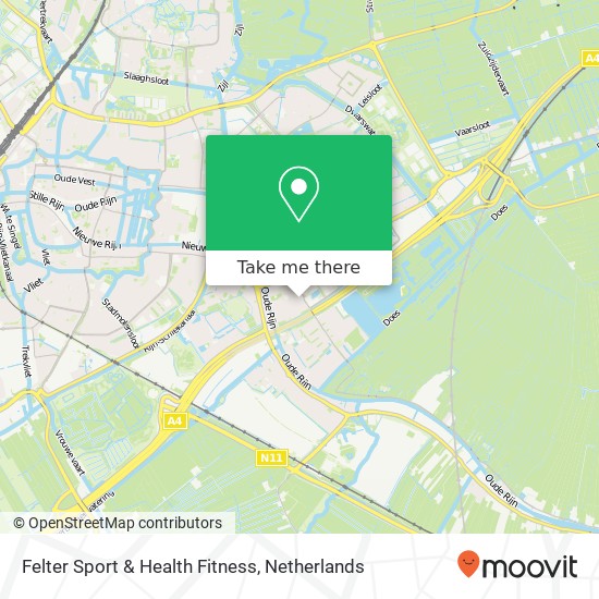 Felter Sport & Health Fitness, Hoogmadeseweg 54 Karte