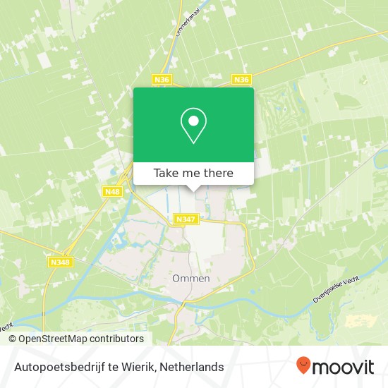 Autopoetsbedrijf te Wierik, Vermeerstraat 7 map