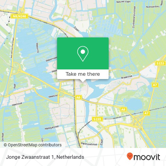 Jonge Zwaanstraat 1, 1541 LD Koog aan de Zaan map