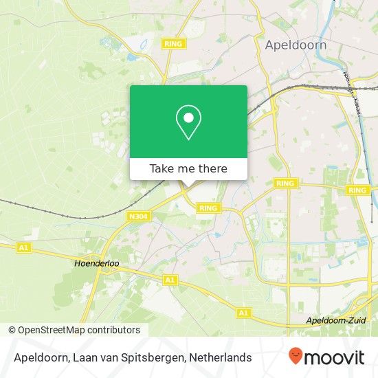 Apeldoorn, Laan van Spitsbergen map