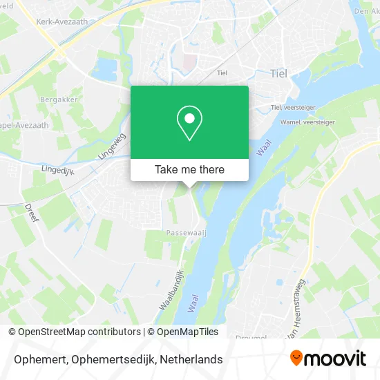 Ophemert, Ophemertsedijk map