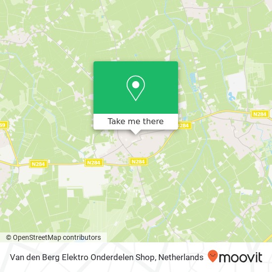 Van den Berg Elektro Onderdelen Shop, Sniederslaan 28 map