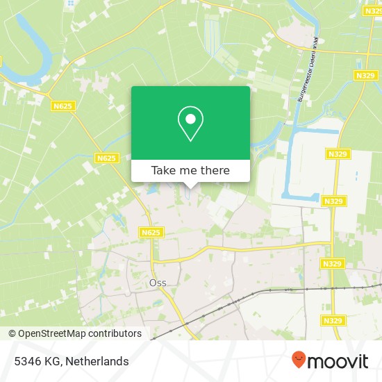 5346 KG, 5346 KG Oss, Nederland Karte