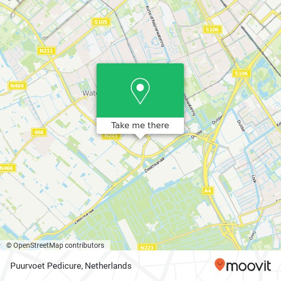 Puurvoet Pedicure, Westlandseweg 10 map