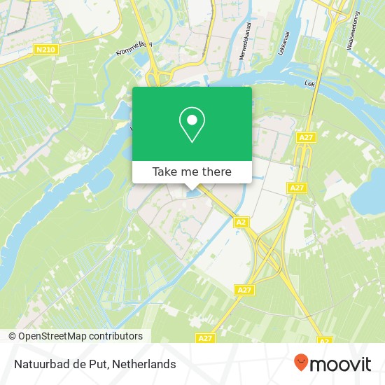 Natuurbad de Put map