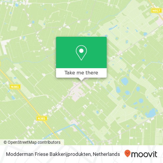 Modderman Friese Bakkerijprodukten, Merkebuorren 107 Karte