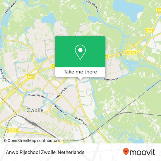 Anwb Rijschool Zwolle, Boerendanserdijk 41 map