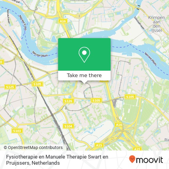 Fysiotherapie en Manuele Therapie Swart en Pruijssers, Mirretuin 9 Karte