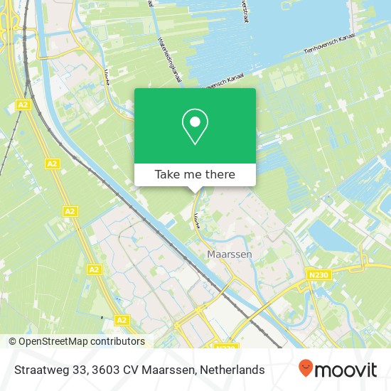 Straatweg 33, 3603 CV Maarssen map
