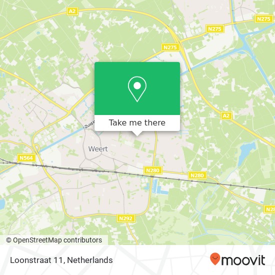 Loonstraat 11, 6004 VV Weert map