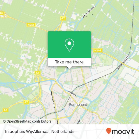 Inloophuis Wij-Allemaal, Burgemeester D. Kooimanweg 11 map