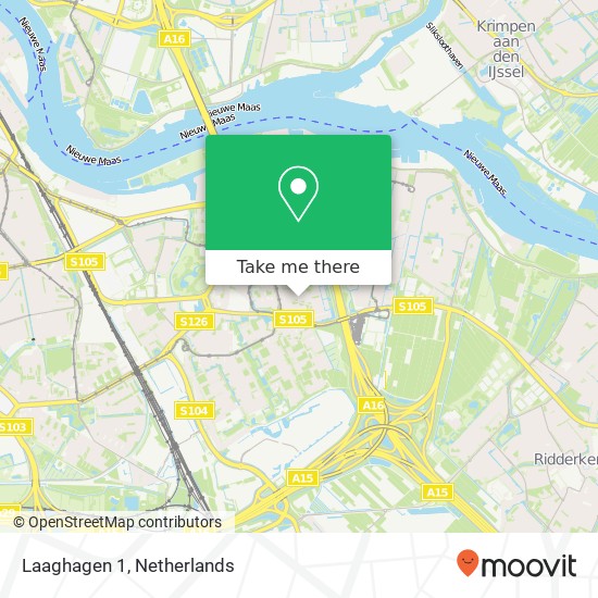 Laaghagen 1, 3078 BD Rotterdam Karte