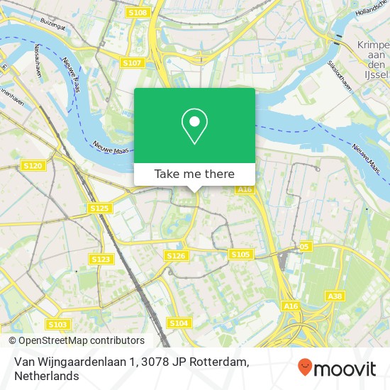 Van Wijngaardenlaan 1, 3078 JP Rotterdam map