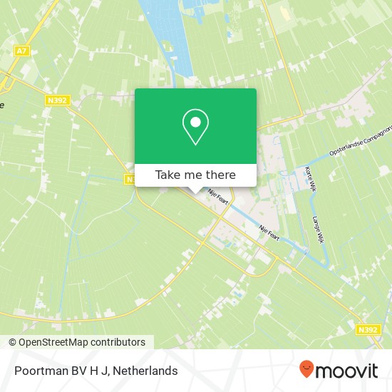 Poortman BV H J, Badweg 40 map