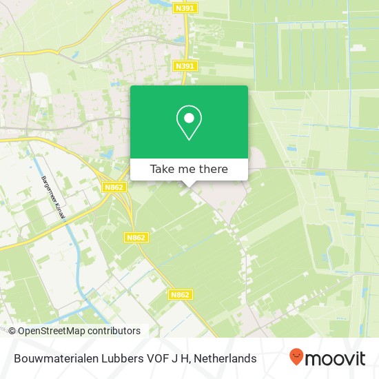 Bouwmaterialen Lubbers VOF J H, Oosterveldsestraat 54 map