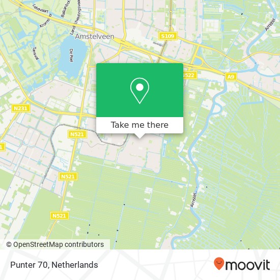 Punter 70, Punter 70, 1186 RE Amstelveen, Nederland Karte