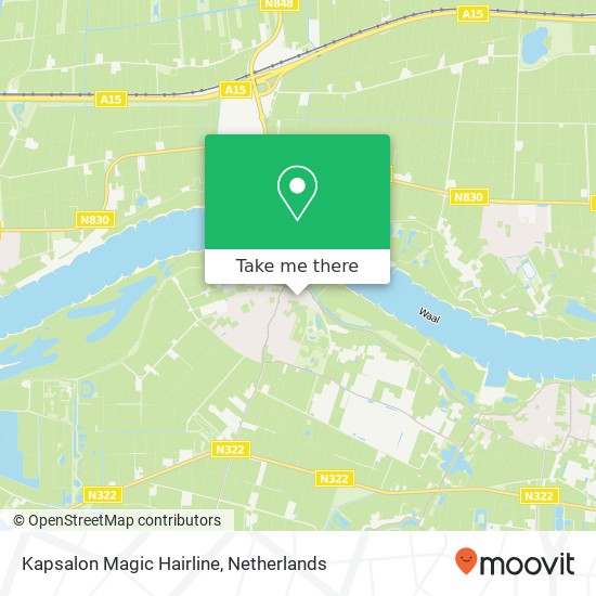 Kapsalon Magic Hairline, Koningstraat 20 map