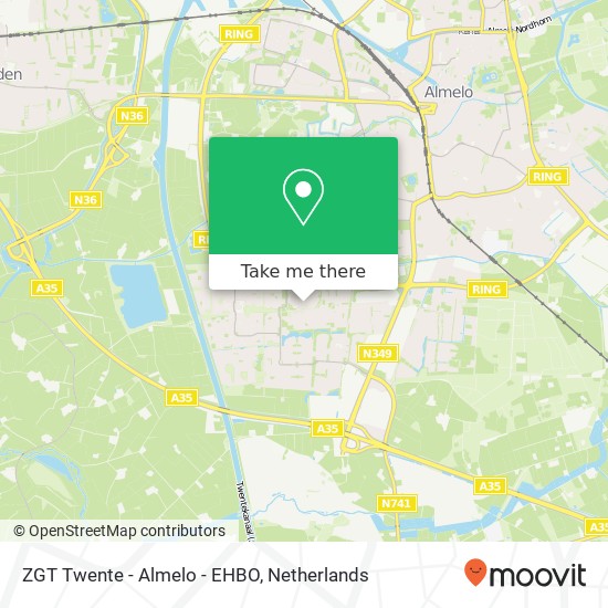 ZGT Twente - Almelo - EHBO, Zilvermeeuw 1 Karte