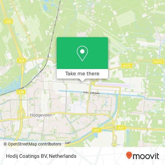 Hodij Coatings BV, Industrieweg 51 map