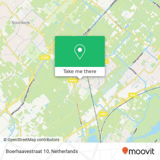 Boerhaavestraat 10, Boerhaavestraat 10, 2215 EZ Voorhout, Nederland map