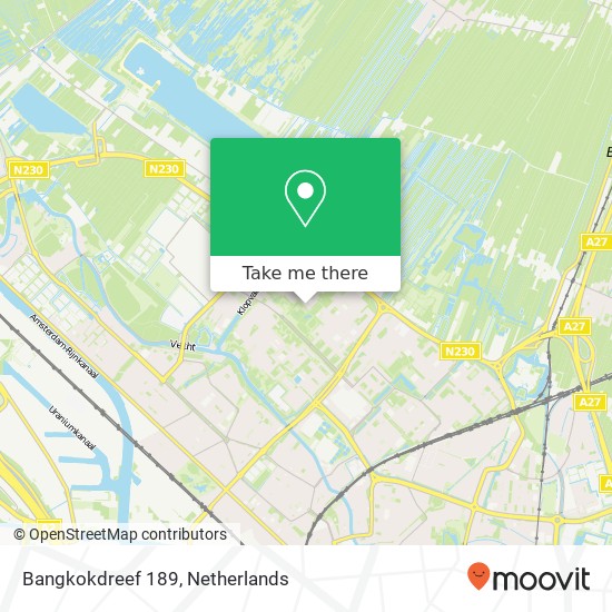 Bangkokdreef 189, 3564 SL Utrecht map