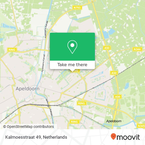 Kalmoesstraat 49, 7322 NJ Apeldoorn map