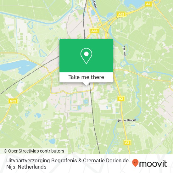 Uitvaartverzorging Begrafenis & Crematie Dorien de Nijs, Industrieweg 28 map