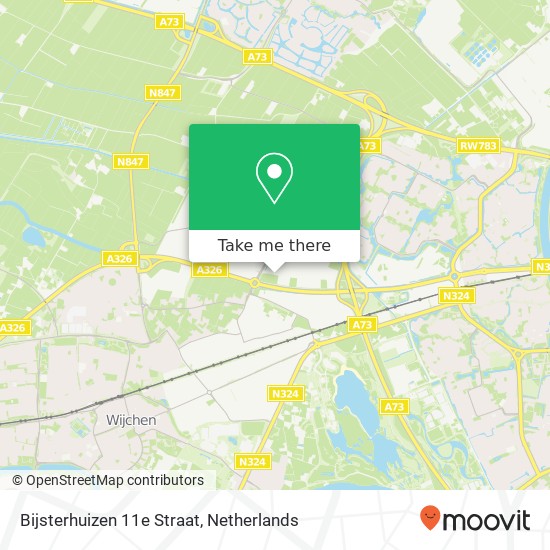 Bijsterhuizen 11e Straat, 6546 AV Nijmegen map
