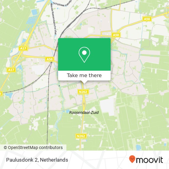 Paulusdonk 2, Paulusdonk 2, 4707 TA Roosendaal, Nederland Karte