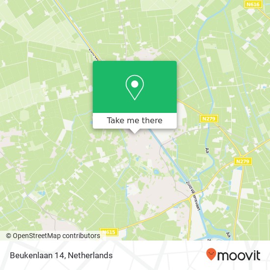 Beukenlaan 14, 5741 DK Beek en Donk map