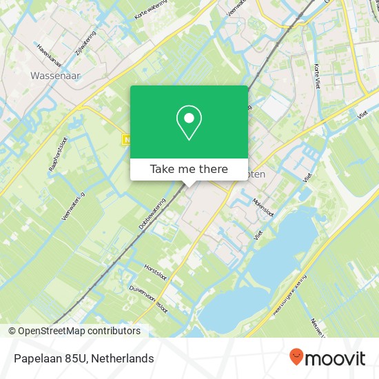 Papelaan 85U, Papelaan 85U, 2252 EG Voorschoten, Nederland map