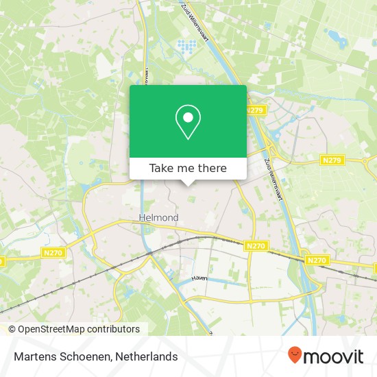 Martens Schoenen, Heistraat 87 map